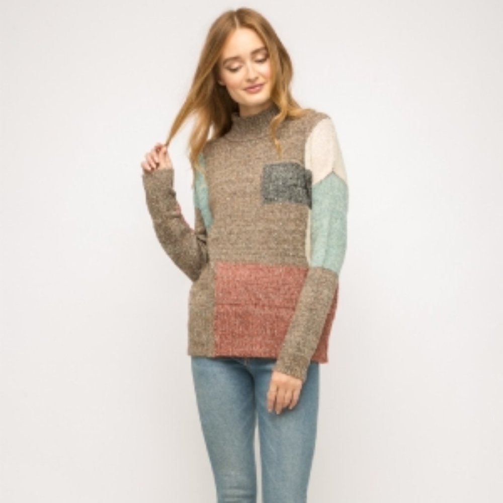 NWT Color Block Sweater